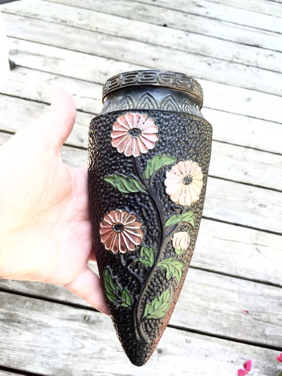 Vintage wall vase made in Japan ceramic pottery by StudioVintage