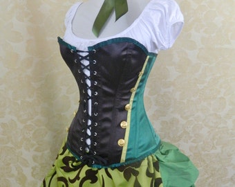 Robin Hood Steampunk Loki Style Corset-to fit 29-32" natural waist