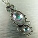 Rainbow Mystic Quartz Wire Wrapped Necklace