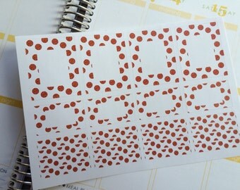 Planner Stickers Basketball Half Boxes Full Boxes Labels
