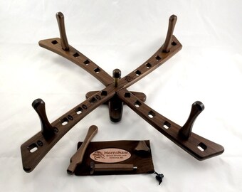 Windmill style - American Walnut Yarn swift - Skein Winder