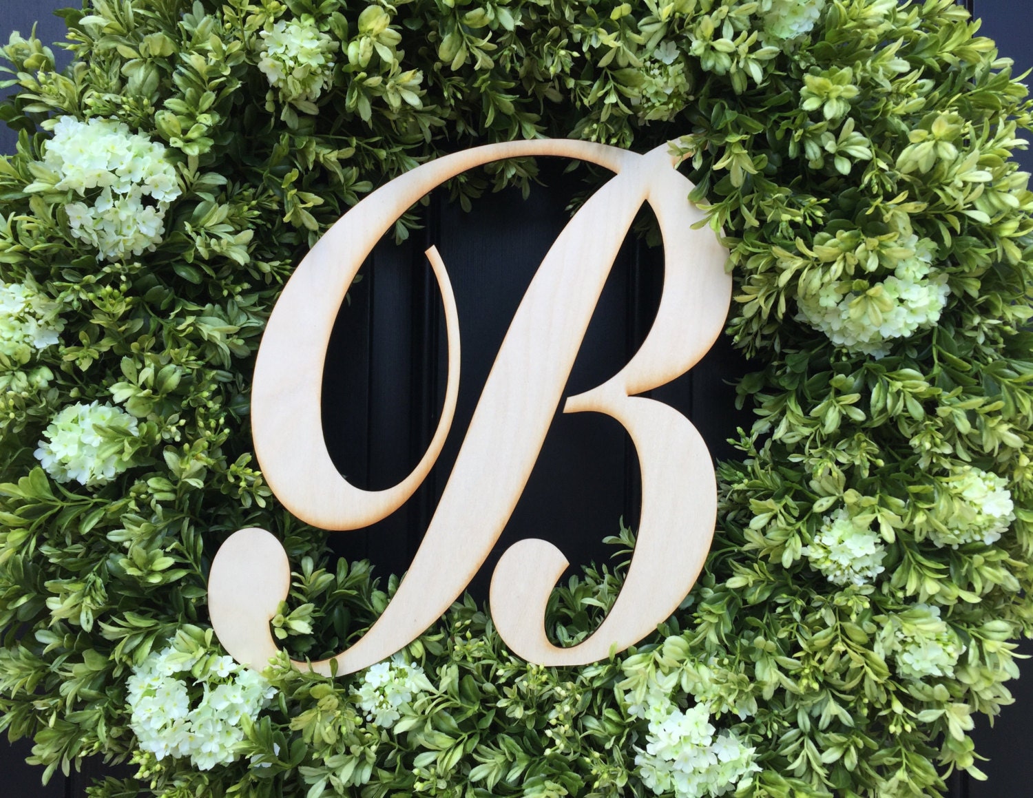 Script Wooden Letter Custom Letters for Wreath by twoinspireyou