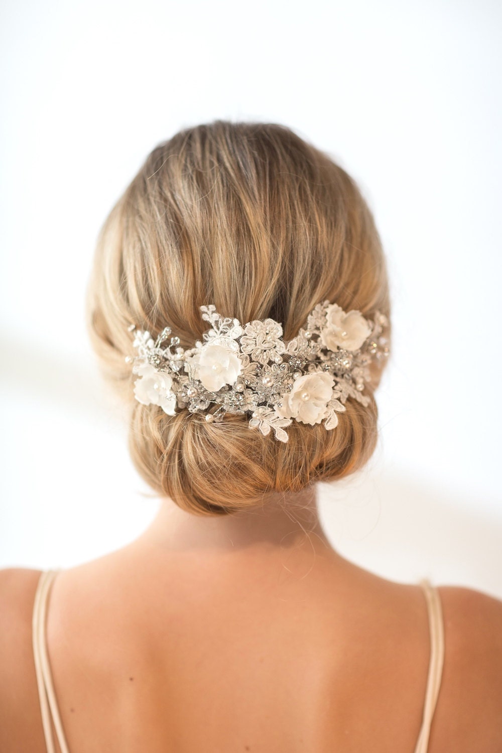 beaded wedding headpiece