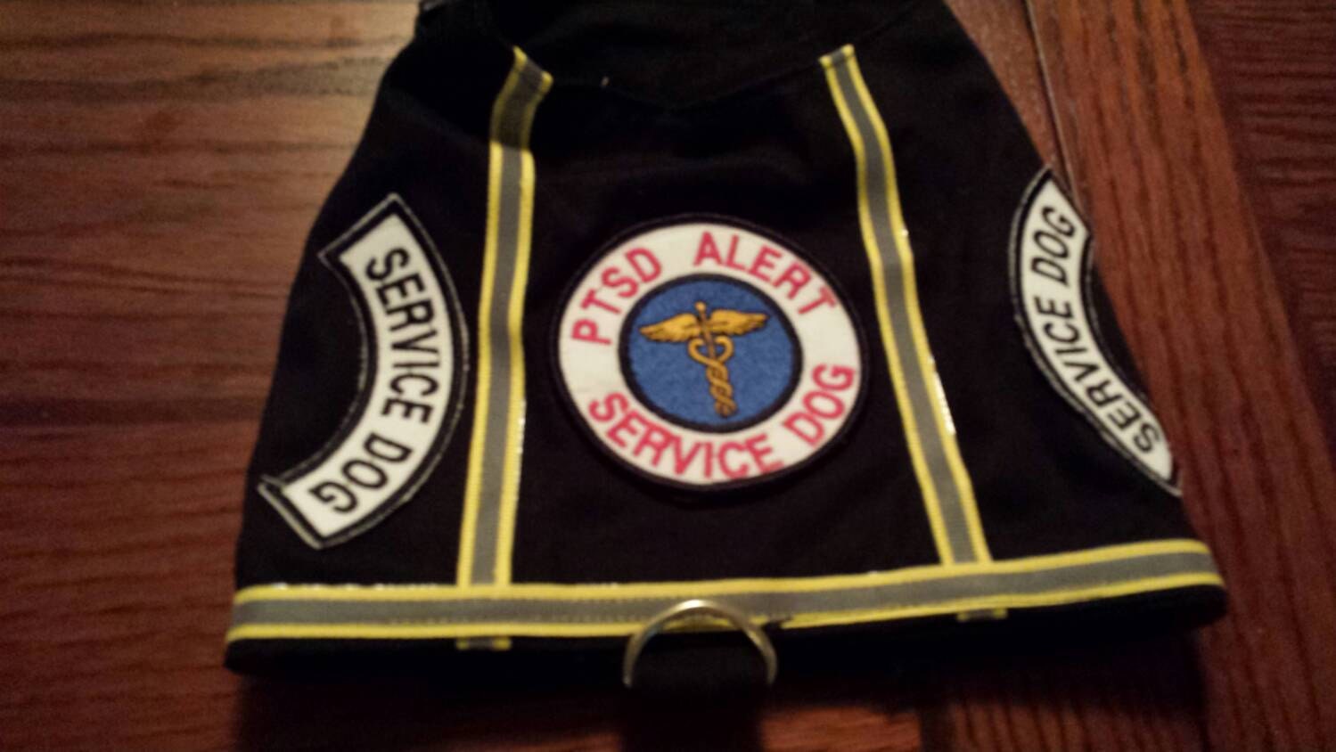 Service Dog Vest PTSD alert dog custom sizes