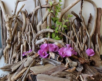 Beach Wedding Decoration Driftwood Supplies Huge Instant Collection of 200 Surf Tumbled Pieces for Nautical Home Decor & Photo Prop