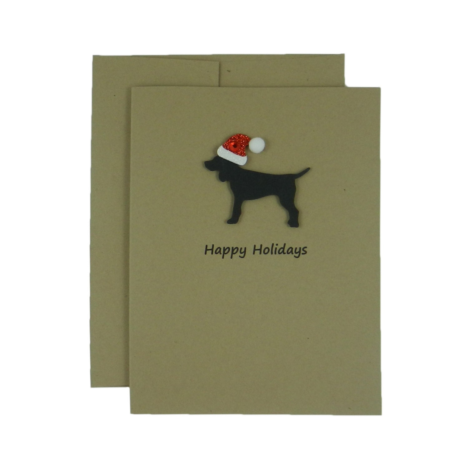 Black Dog Christmas Cards Dog Holiday Card Pet Christmas Card