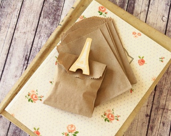 crafty PLAIN Brown Kraft Itty Bitty Bags small paper bags
