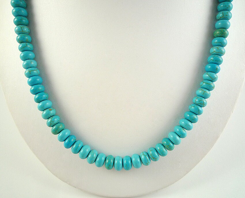 Turquoise Necklace Blue Turquoise Necklace Turquoise Gemstone