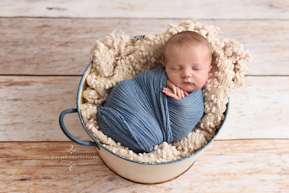 Denim Blue Cheesecloth Baby Wrap Cheese Cloth Newborn