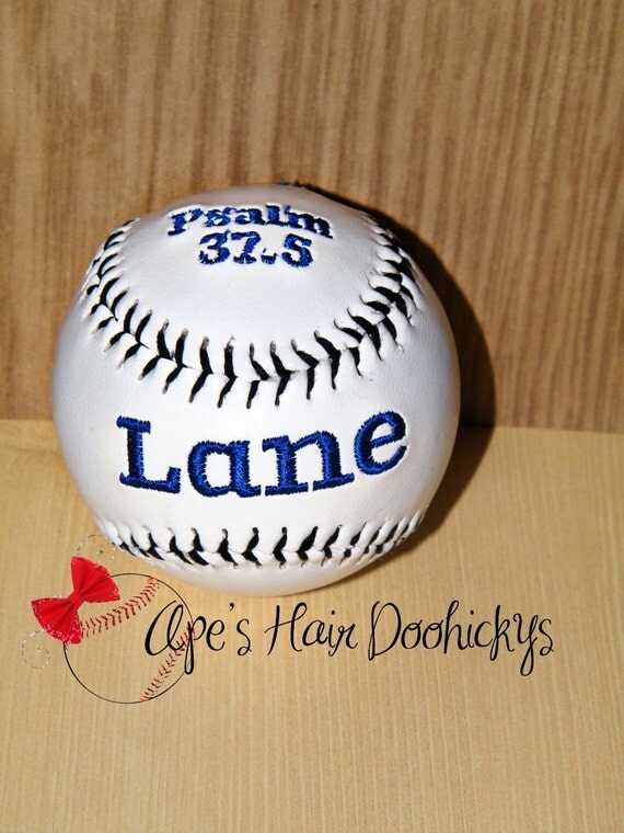 Items similar to Custom Bible Verse Baseball Psalms 37:5 on Etsy