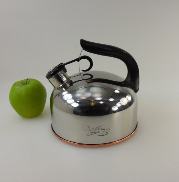 Revere Ware 1990 Water Tea Kettle Stainless by oldetymestore