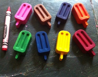 Popsicle crayons