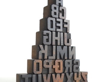 A to Z - Vintage Letterpress Wood Type Collection - VM015