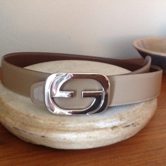 Authentic Gucci Tan Leather Belt Women&#39;s Size Small