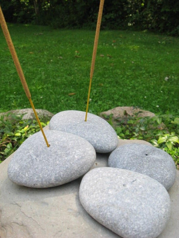 Natural STONE Incense Holders Coastal Beach Decor