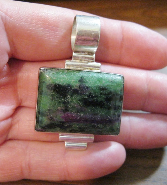 Jay King Zoisite Pendant Desert Rose Trading DRT Sterling