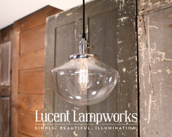 Pendant Lighting with Soft Tapered Shade - 10 Inch
