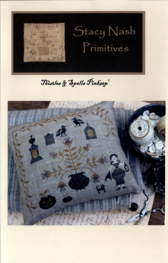 Stacy Nash Primitives: Thistles & Spells Pinkeep Cross