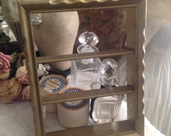 Vintage Gold Ornate Cornered Frame Shadow Box
