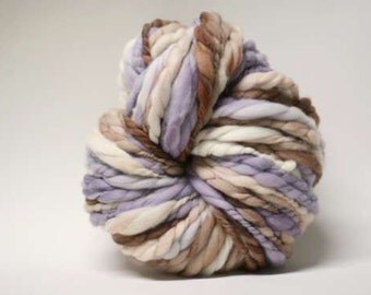 Thick and Thin tTS(tm) Handspun Yarn Wool Merino Slub tts Hand dyed Extra Super Bulky Half-Pounder xxlr TP 1512a