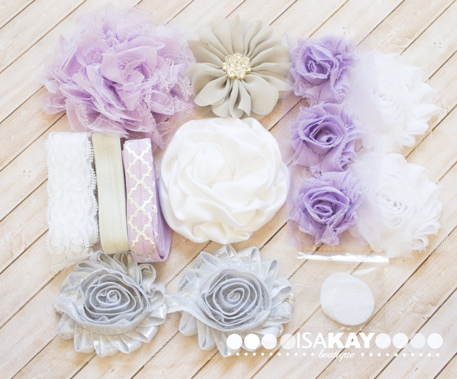 Sterling Silver & Lavender Headband Starter Kit Coordinating