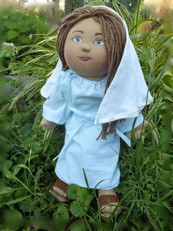 virgin mary stuffed doll