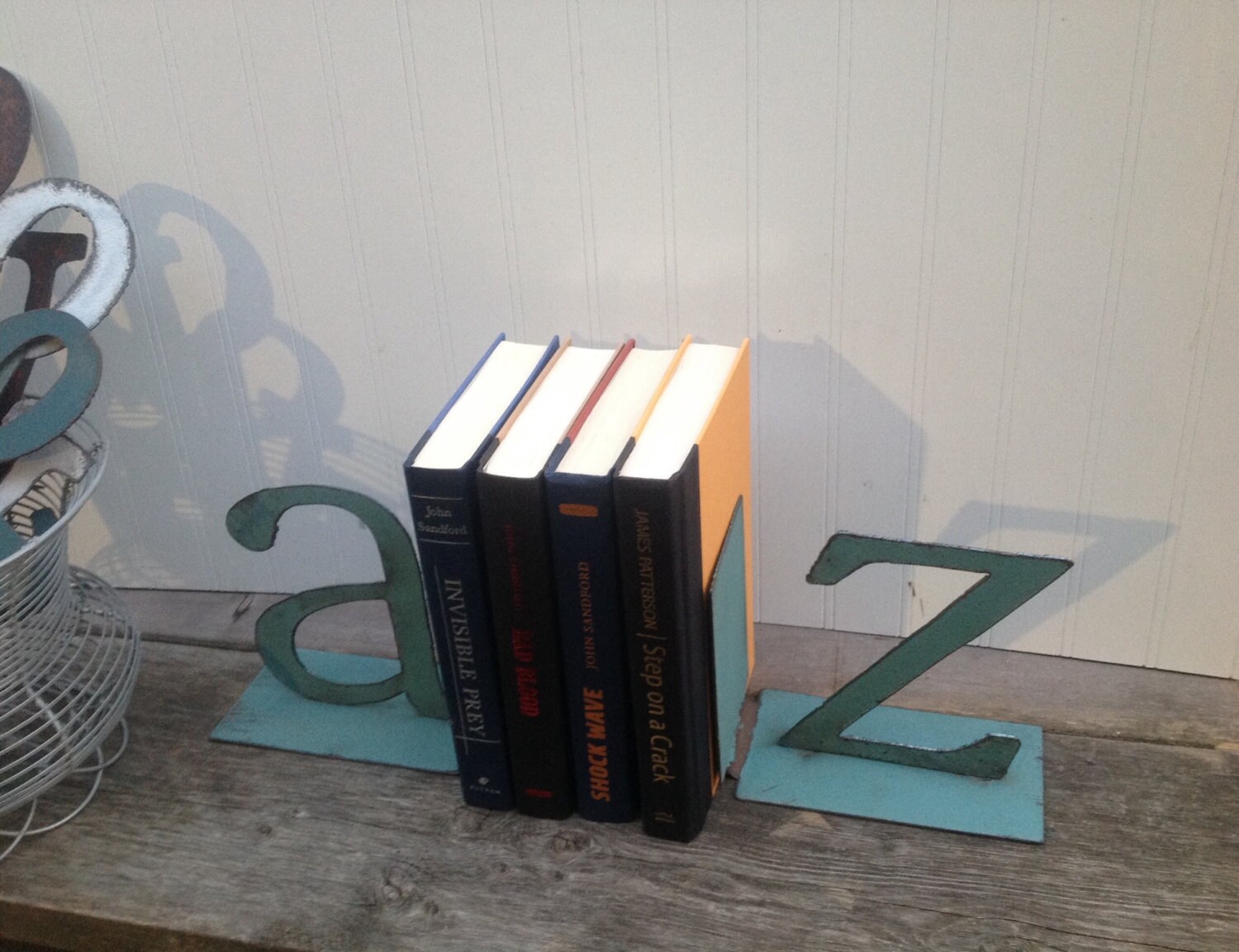 Letter bookends bookend A Z Bookend A Z by northwindmetalart