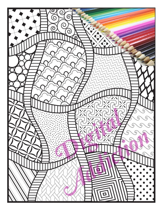 woven zendoodle coloring page printable doodle zentangle