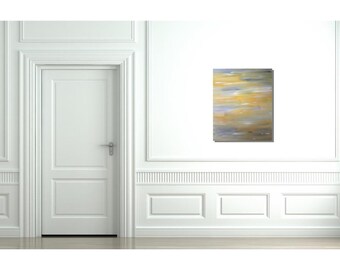 Original Painting, Abstract Painting, Textured Wall Art, Modern Art, Art Deco,Contemporary Art,Canvas Painting,Yellow & Gray Art,Nursery Art