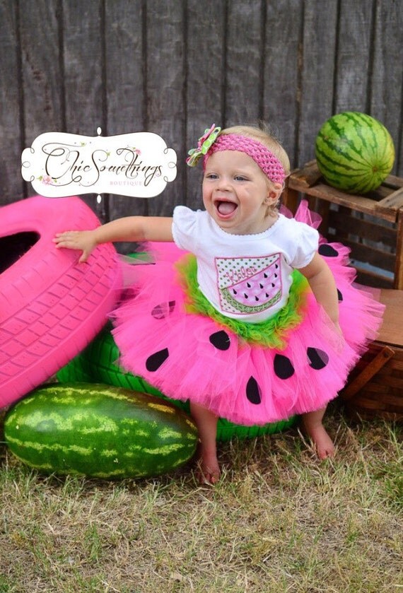 Watermelon Birthday Tutu First Birthday baby tutu Photo Prop
