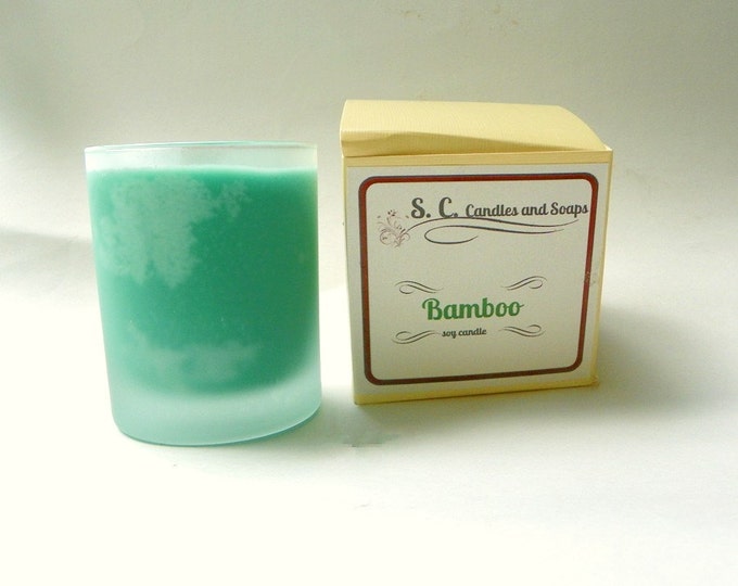 Bamboo scented soy candle