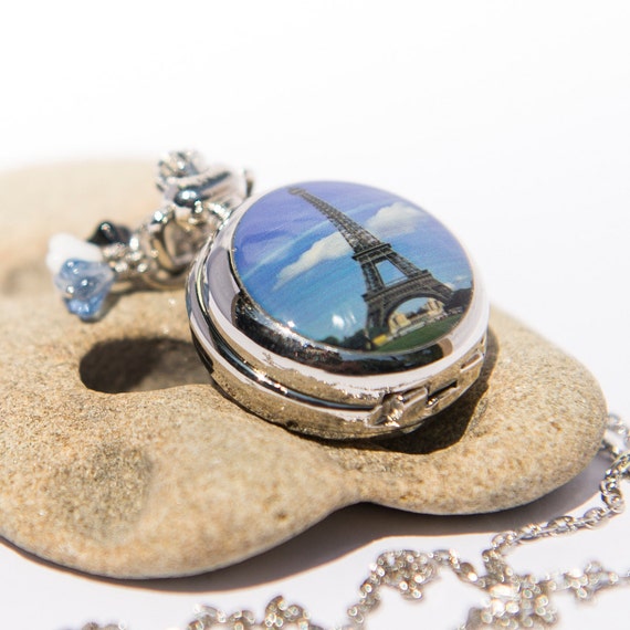 Paris Jewelry French Necklace Eiffel Tower Pendant by lefrenchgem