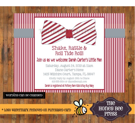 Alabama Baby Shower Invitations 10