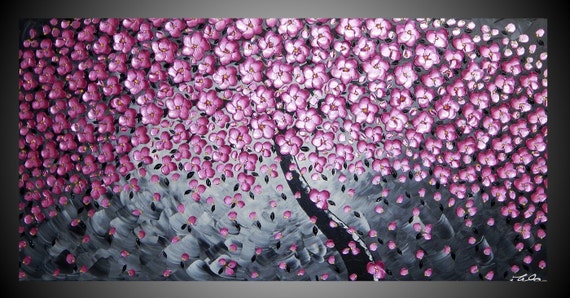  Painting  Art  Paintings  Tree Painting  Pink Metallic Blossom 3D