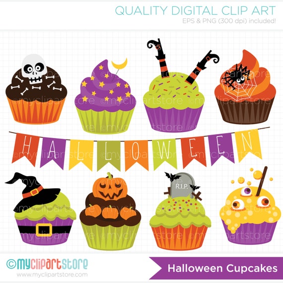 free halloween cupcake clipart - photo #13