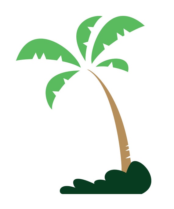 Items similar to The Stone Age - Palm Tree - Vinyl Wall Art Decal ...