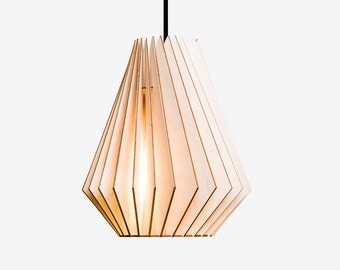 HEKTOR wood lamp, wooden lampshade, pendant lighting, hanging light, wood design