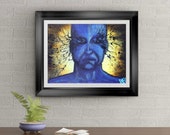Deep Expression Signed Art Print of Signature Original By Rafi Perez