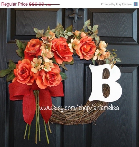 WREATHS ON SALE summer wreath gift ideas wild roses by aniamelisa