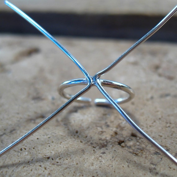 Claw Ring Blanks 4 Prong Sterling Silver 16 Gauge Plain