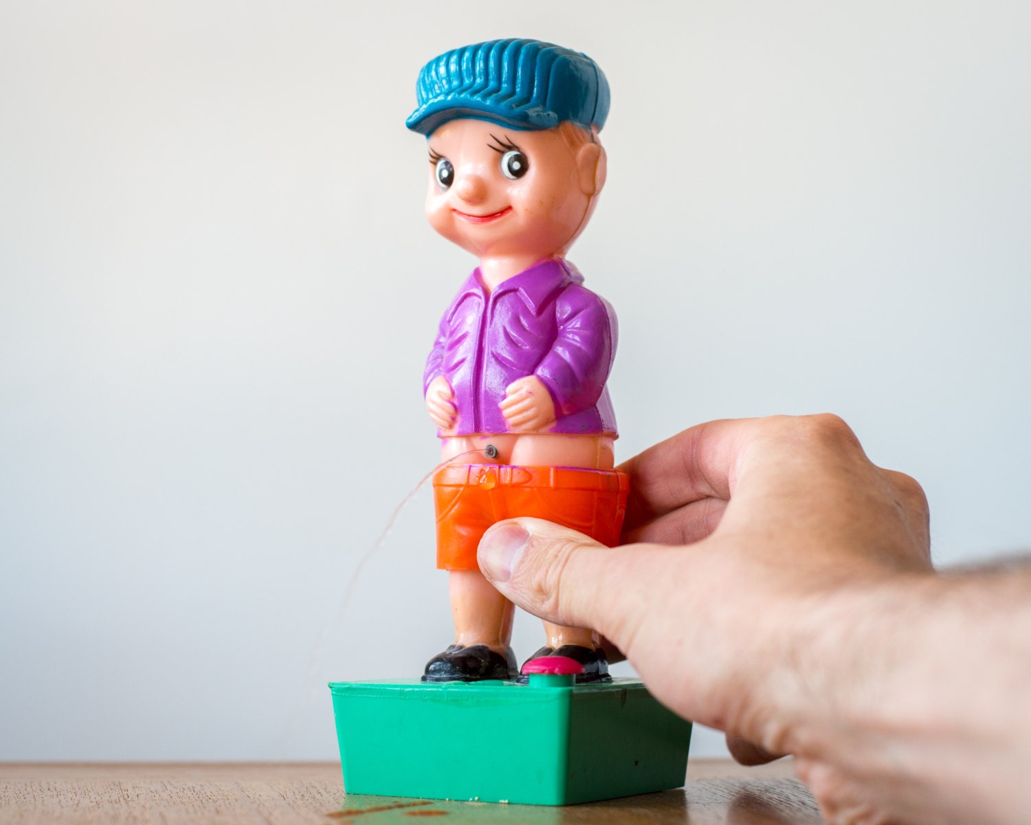 Vintage Peeing Boy Joke Toy
