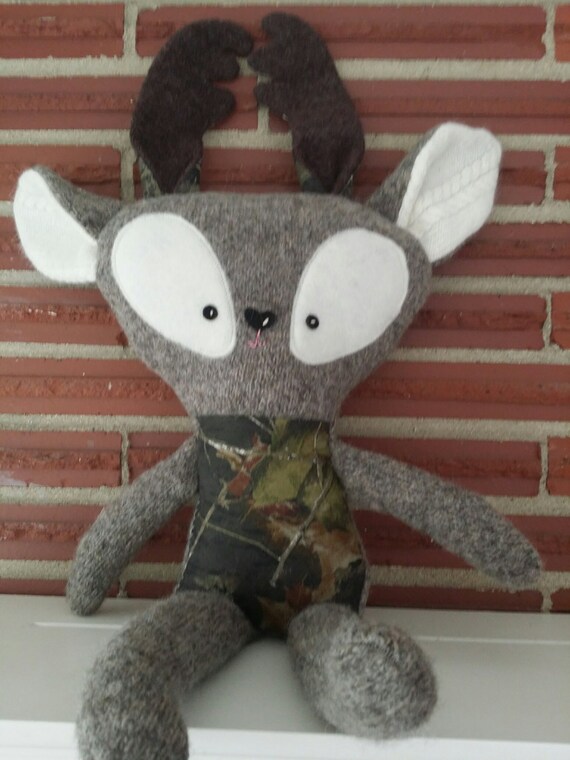 Items similar to Wool Deer Plush Toy, Baby Gift, Wool Child's Toy, Wool