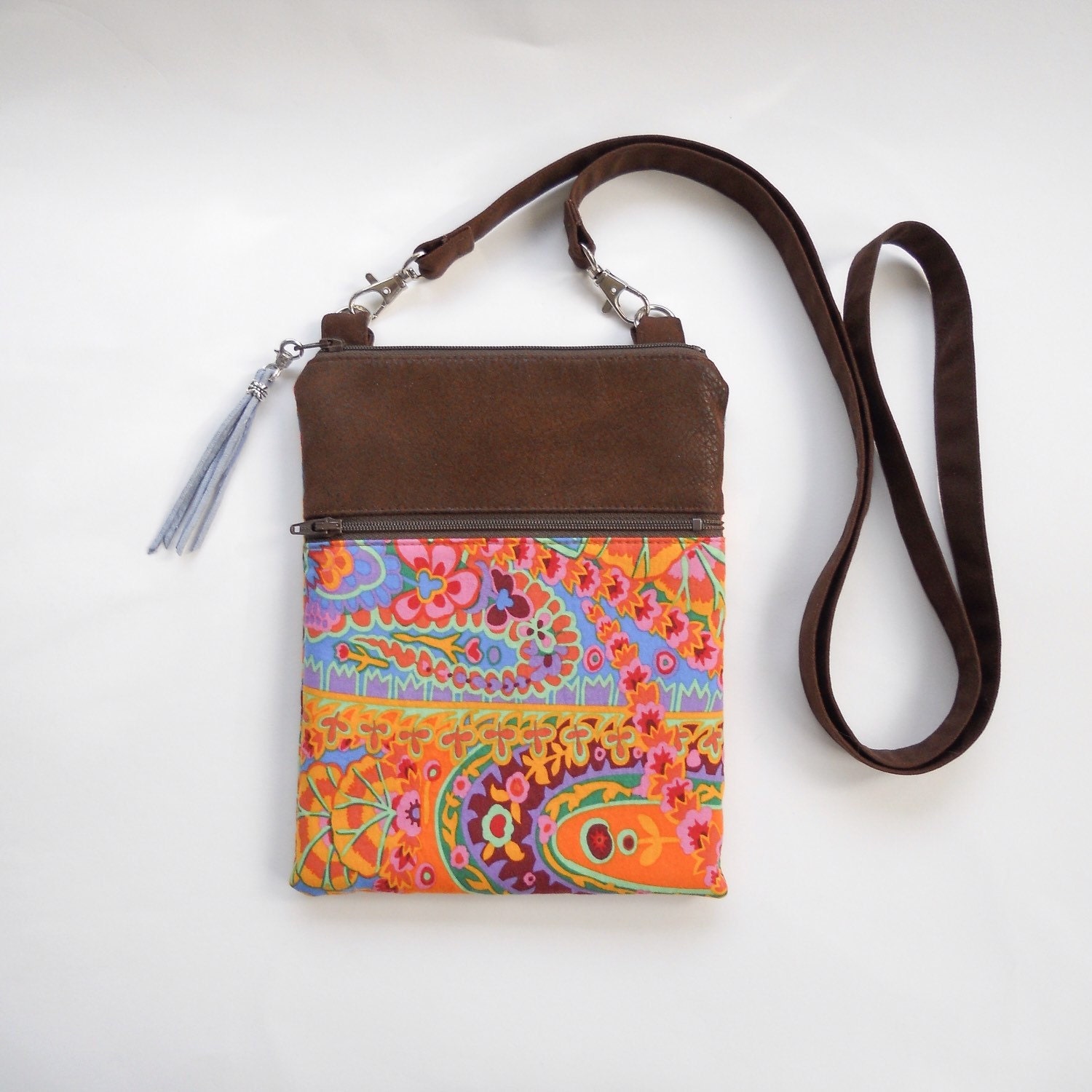 Boho Style Small Crossbody Bag Phone Wallet Sling Purse in