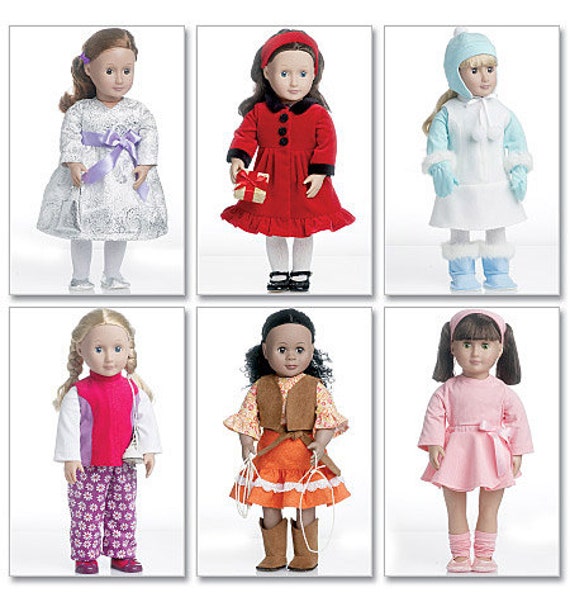 McCalls 6257 Clothes For 18 Doll Doll Clothes Pattern