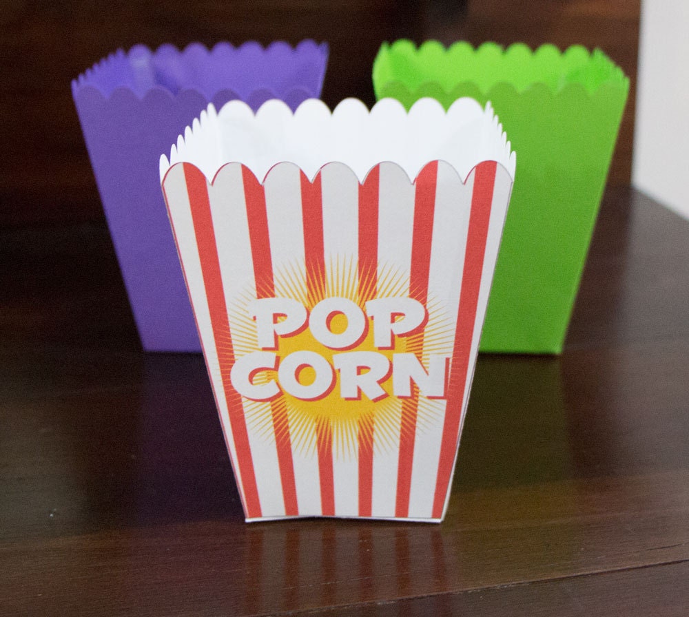 Download SVG Cut Files Popcorn and PJs movie night popcorn box