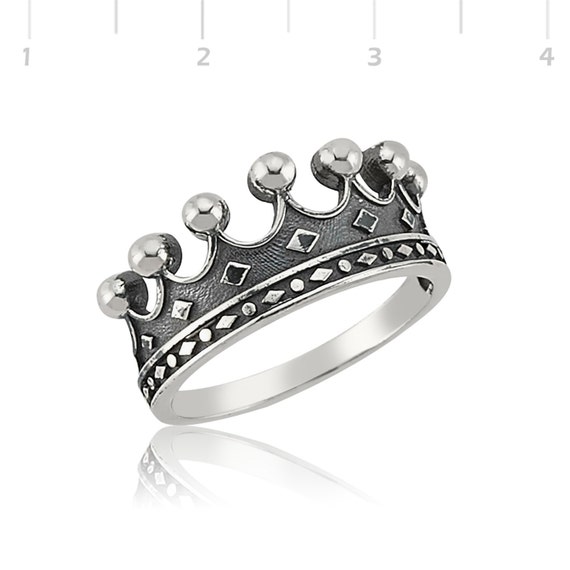 Items similar to Crown Ring, Crown Mens Ring, Sterling Silver Crown