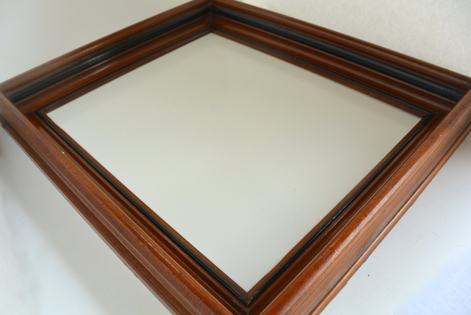 AsIs Wood Framed Dry Erase Board White Board Repurposed and