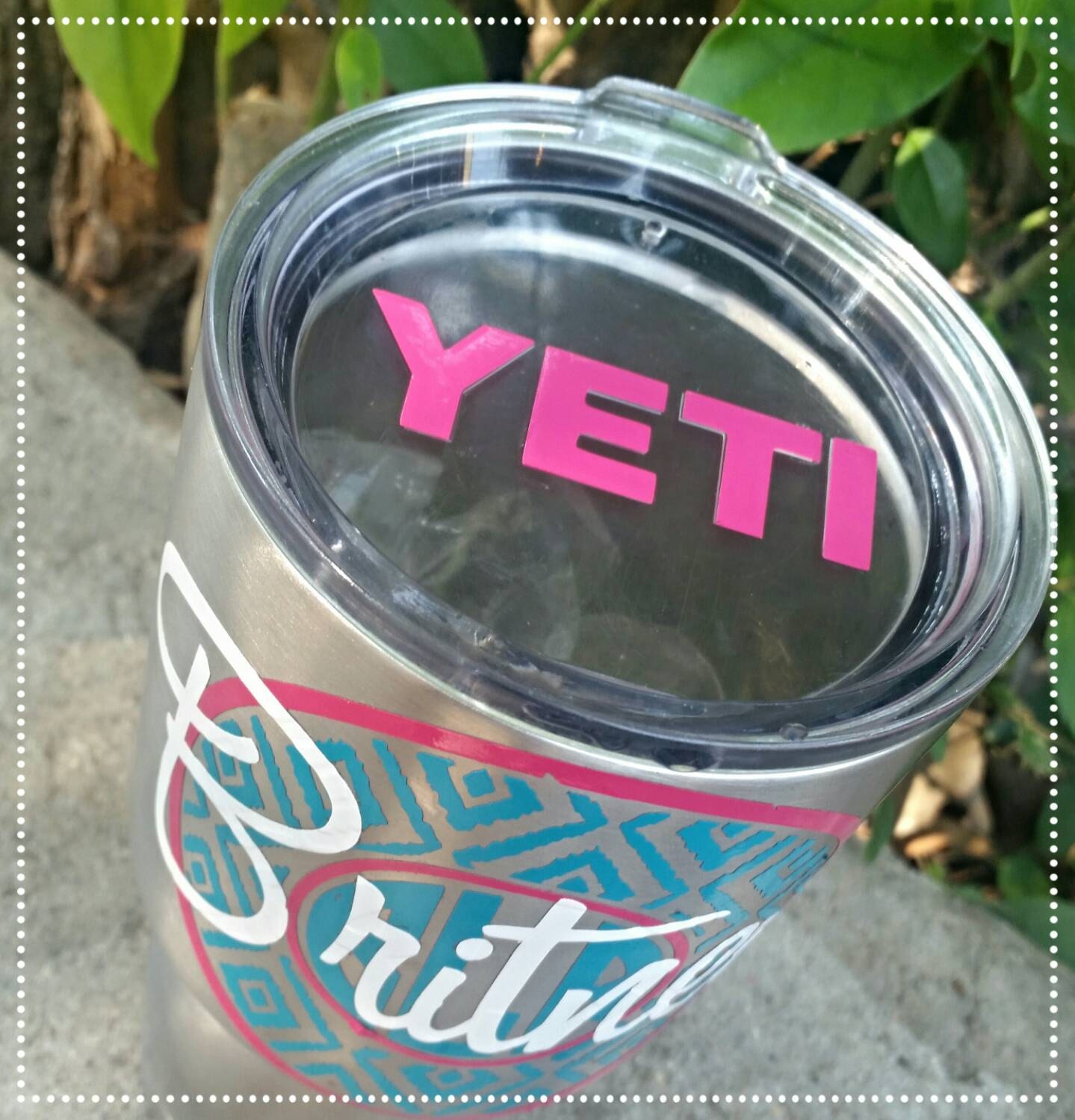 YETI Lid Decal by ShopTrailerTrash on Etsy