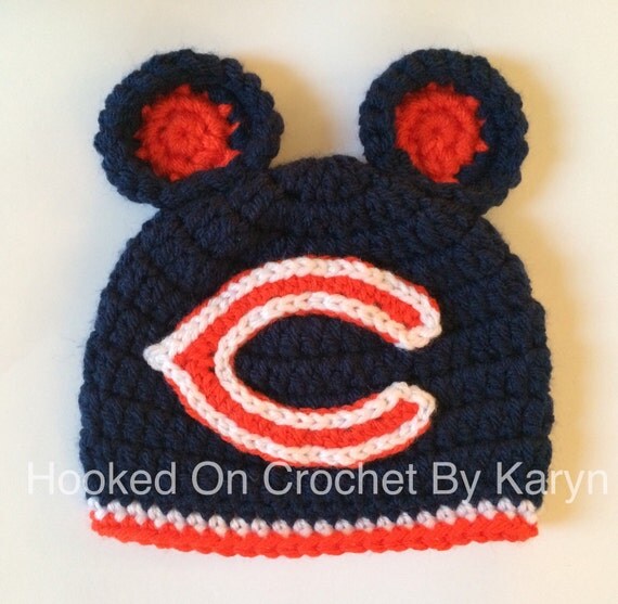 Chicago Bears inspired Crochet Hat