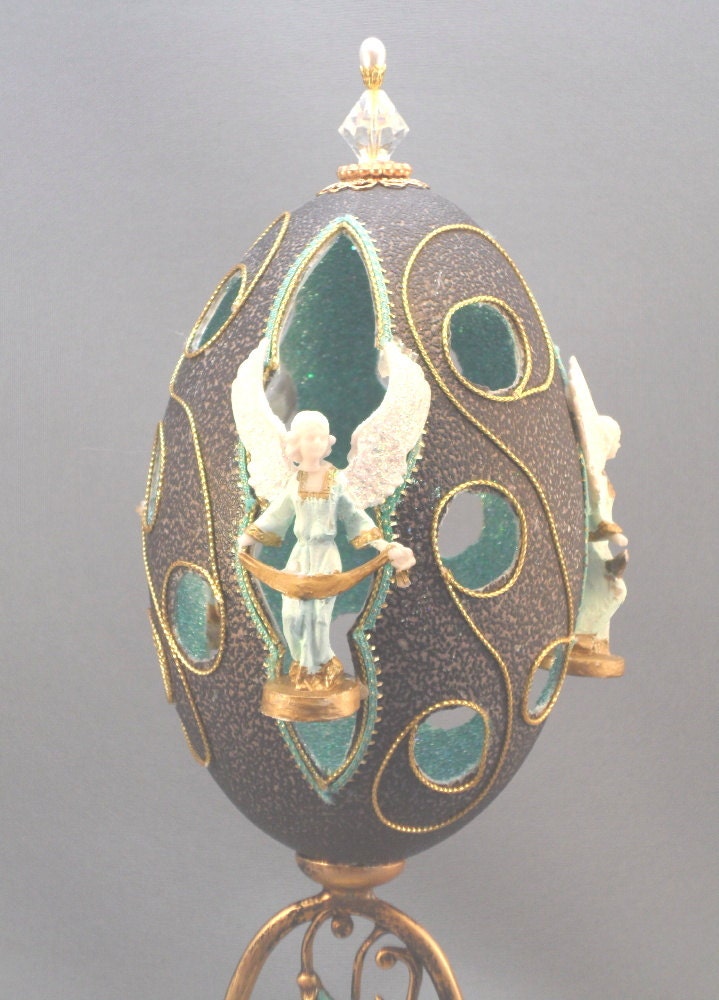 winged angels christmas ornament in emu egg renaissance angels winged angels christmas ornament in emu egg renaissance angels